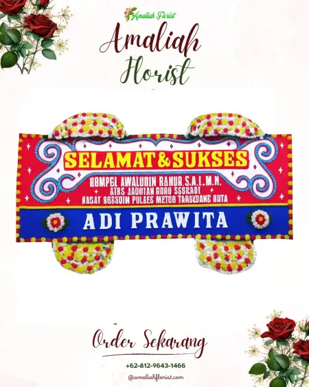 Papan Bunga Ucapan Selamat Suka Maju