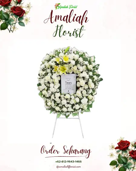 Krans Bunga Duka Suka Maju